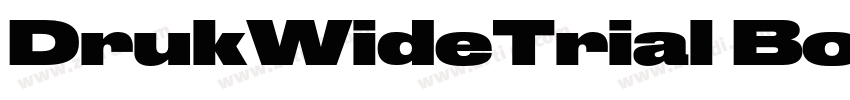 DrukWideTrial Bold字体转换